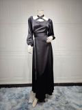 Middle Eastern Embellished Muslim Robe Evening Gown