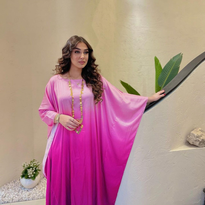 Muslim Stylish Soft Glow Batwing Dress