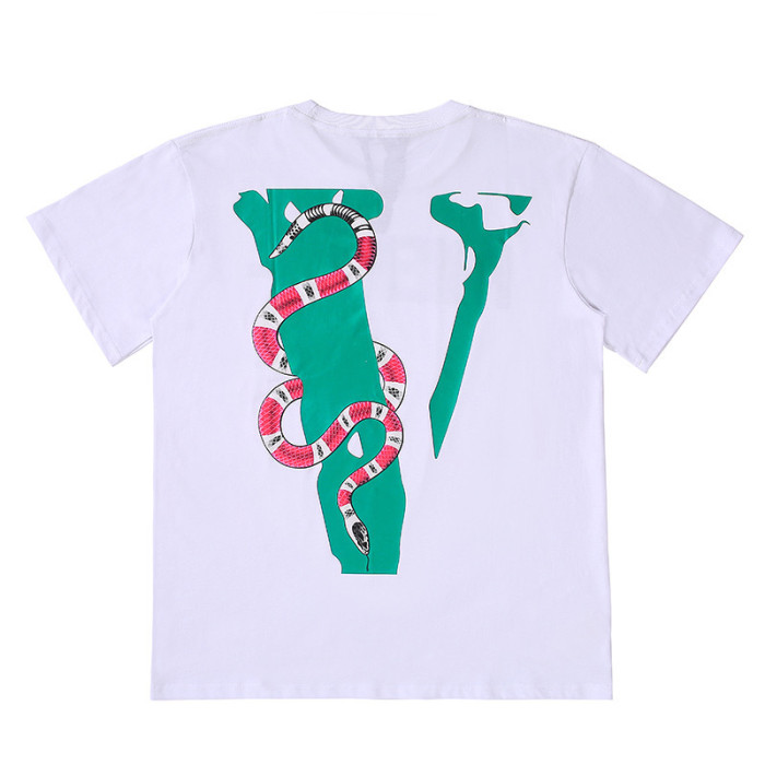 Big Viper Print Loose Fit Round Neck T-shirt