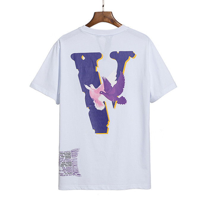 Great V Flying Pigeon Printed Short Sleeve T-shirt