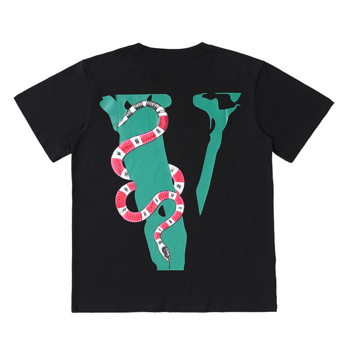 Big Viper Print Loose Fit Round Neck T-shirt
