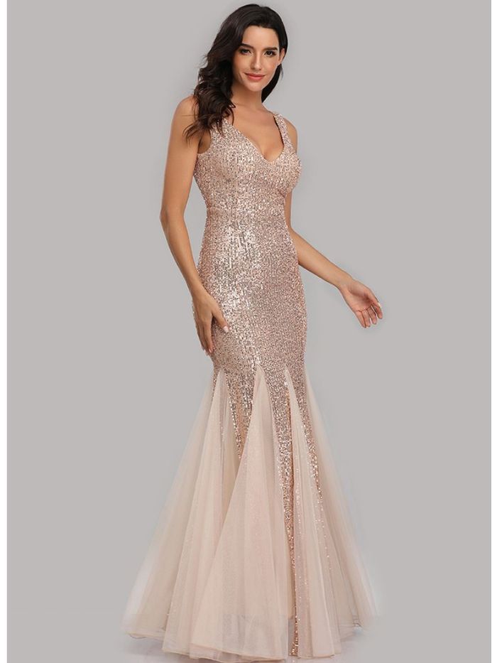 Chic and Seductive Mermaid Tail Bodycon Evening Gown
