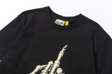 Skeleton Hand Bone Print Casual Round Neck Short Sleeve T-shirt