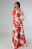 Women's Casual Spring Print Long Sleeve Two Piece Pants Set