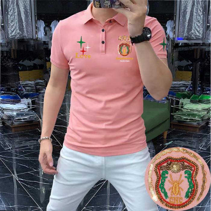 Embroidered Men's Short-Sleeve T-Shirt