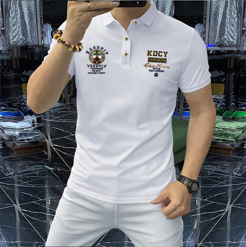 Personalized Badge Men's Embroidered Short Sleeve Polo Shirt