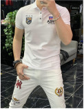 Men's Short-Sleeve Ice Silk Cotton Polo Shirt