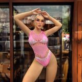 Fluorescent Night Glow Hollow Out Sling Sexy Lingerie Mesh Luminous Fishnet Lingerie