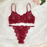 Women's Sexy Lace Bikini Lingerie Set