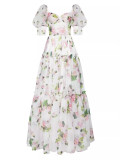 Chic off-shoulder organza Maxi Dress