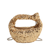 Unique Glittering Evening Clutch Trendy Crossbody Bag