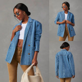 Vintage Faded Washed Denim Jacket