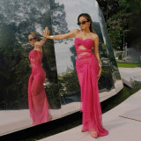IHOOV Alluring Backless One-Shoulder Bodycon Dress