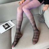 Gradient Ombre Fishnet Stockings