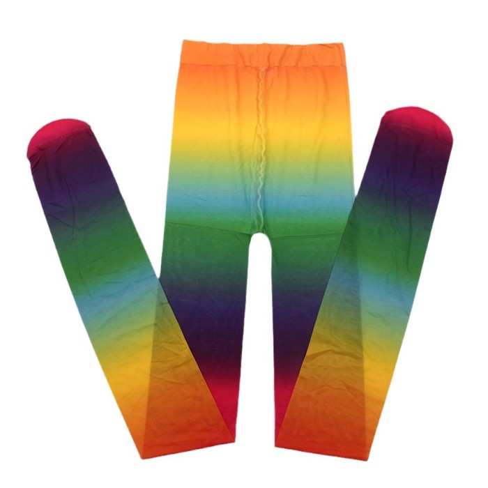 IHOOV Vibrant Rainbow Striped Tights