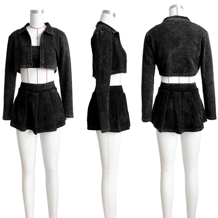 Unique Three-Piece Vintage-Inspired Dress Set (With Safety Shorts)