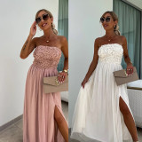 Trendy Casual Split Maxi Dress