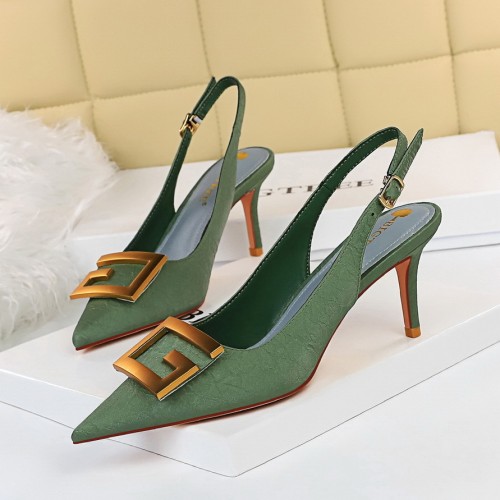 Elegant Hollow-out Stiletto Heel Pointed-Toe Sandals