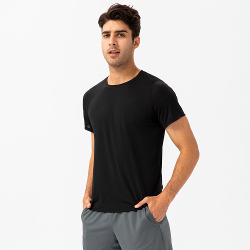 Breathable Sweat-Wicking Crew Neck Tee Ideal for Sports