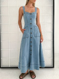 IHOOV Alluring and Versatile Backless Midi Dress