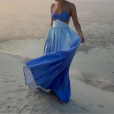 IHOOV Alluring Gradient Halter Maxi Dress