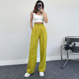 IHOOV Graceful Straight-Leg High-Waisted Trousers