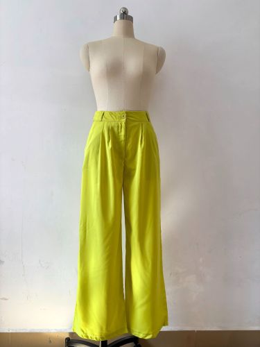 IHOOV Graceful Straight-Leg High-Waisted Trousers