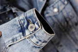 IHOOV Pearl-Studded Denim outdoor vintage tops for women's jackets