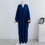 IHOOV Plus Size Loose Abaya Cardigan for Middle Eastern Women