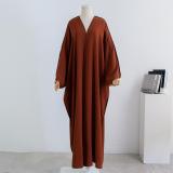 IHOOV Plus Size Loose Abaya Cardigan for Middle Eastern Women