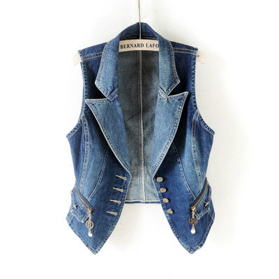 IHOOV Versatile Sleeveless Denim Vest