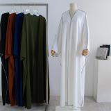 IHOOV Plus Size Loose Abaya Cardigan for Middle Eastern Women