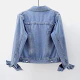 Ihoov Versatile Denim Jacket with Long Sleeves