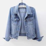Ihoov Versatile Denim Jacket with Long Sleeves