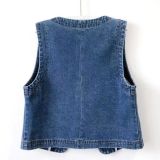 Ihoov Denim Cropped Vest