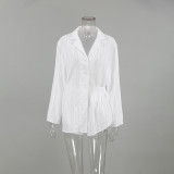 IHOOV Elegant Jacquard Knit Cardigan Sleepwear Set