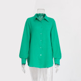 IHOOV Exquisite Cotton Crepe Long Sleeve Shirt