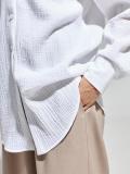 IHOOV Exquisite Cotton Crepe Long Sleeve Shirt