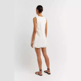 IHOOV Cotton Sleeveless Shorts Pajamas Set