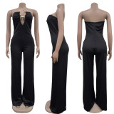 Women Solid off Shoulder Jumpsuit