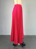 IHOOV Unique Waist-Enhancing Asymmetric Midi A-Line Skirt