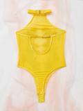 IHOOV Transparent Sexy Floral Bodysuit Slim Fit Lingerie