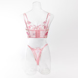 IHOOV Floral Embroidered Lingerie Set