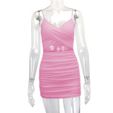 Alluring ihoov Criss-Cross Strap Cutout Mini Dress