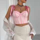 IHOOV Captivating Lace-Trimmed Crisscross Strap Camisole