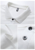 Men's Embroidered Collar Polo Shirt for Business and Leisure