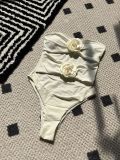 IHOOV Alluring Hollow Rose Monokini Swimsuit