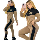 Embroidered Long Sleeve Sportswear Set