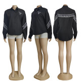Embroidered Elegant Long-Sleeved Minimalist Casual Shirt