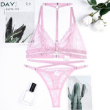 balconette bordelle bra Lingerie Set lace bra brief sets for women